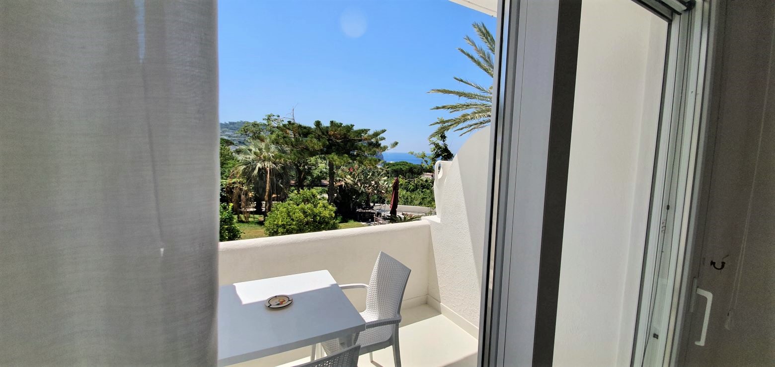Ischia, Villa, mediterranea, mindfulness, vista, mare, terme, cucina, balcone, superior