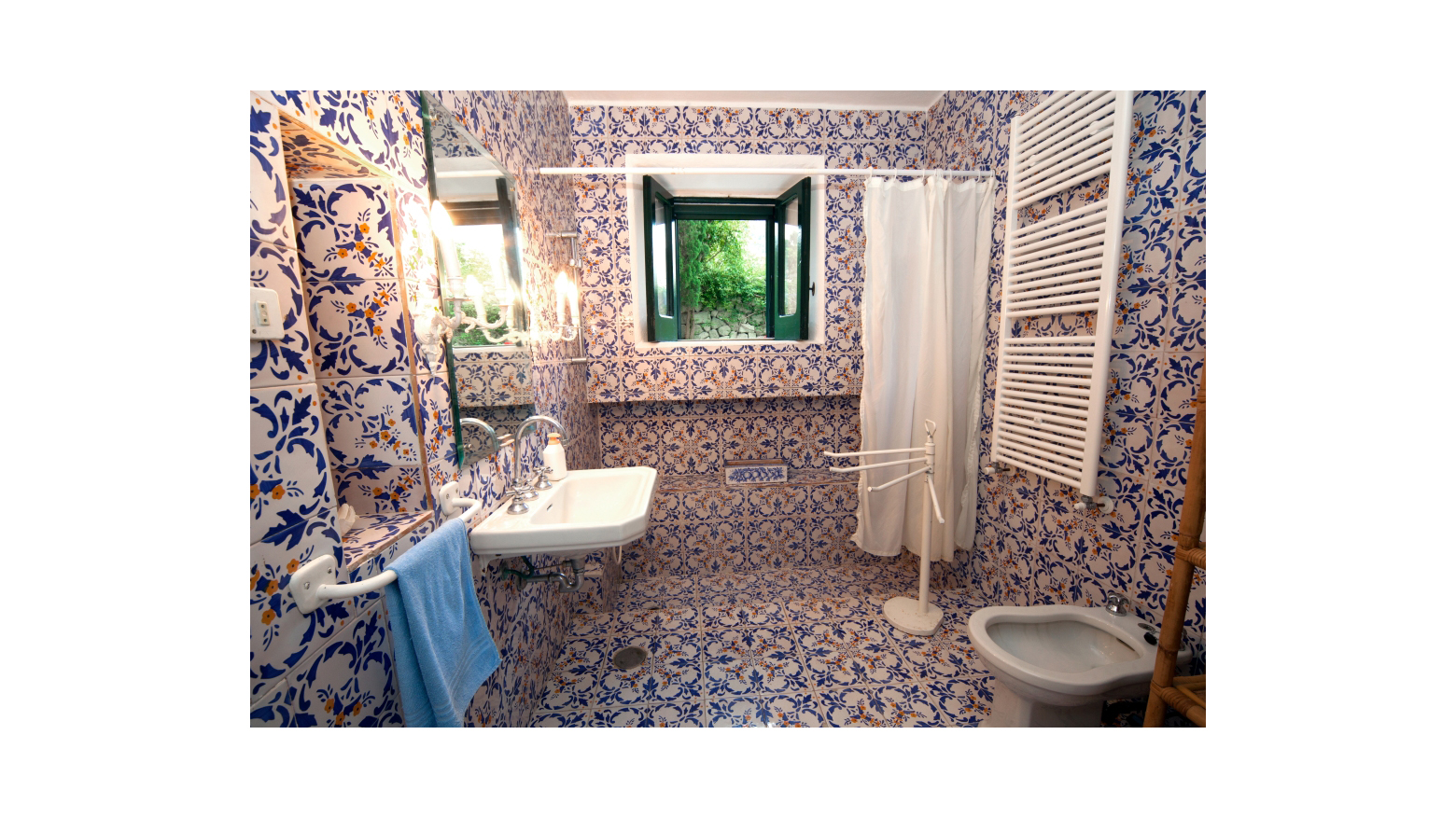 badezimmer, villa, terrasse, meerblick,Forio,