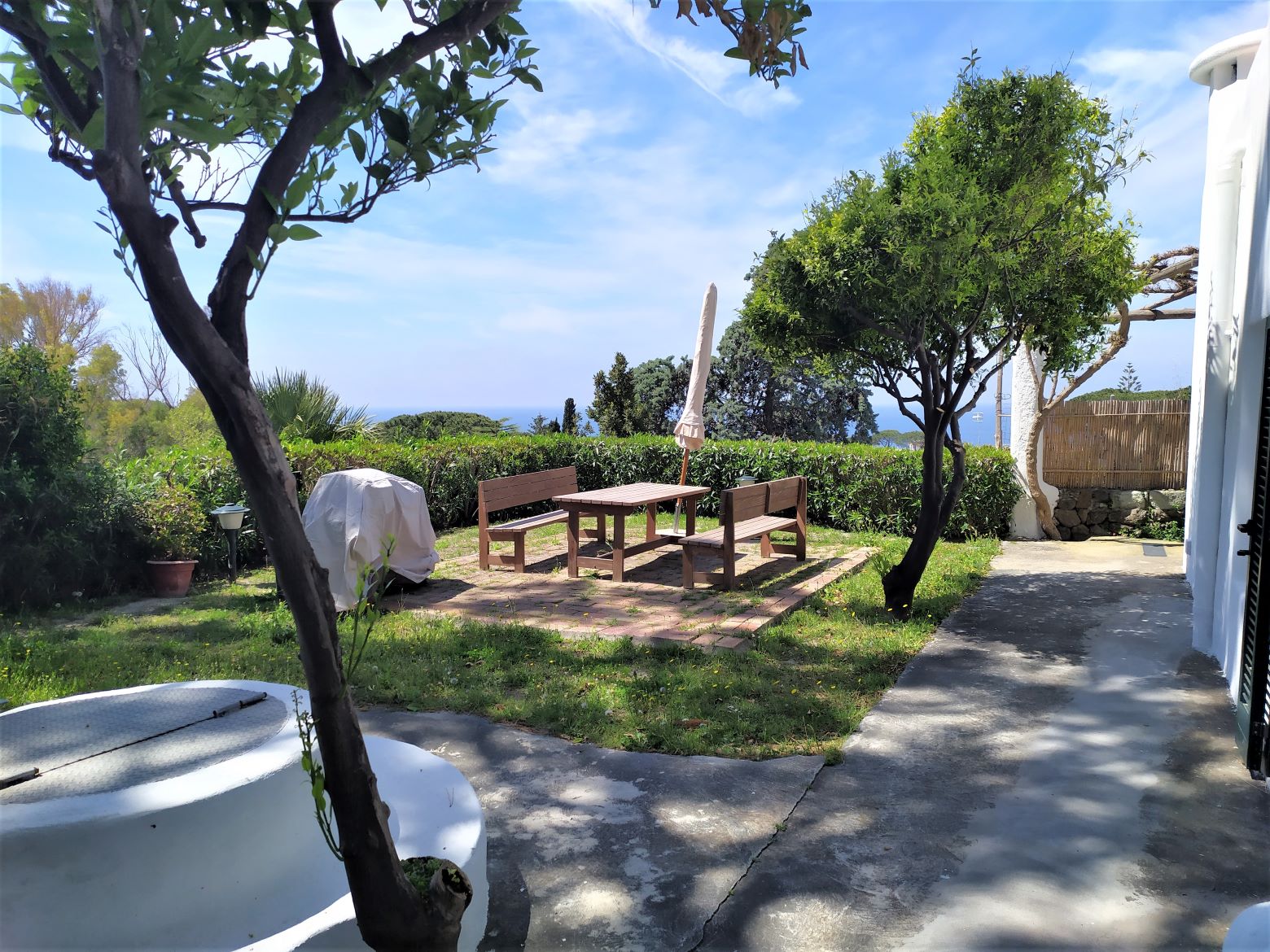 Ischia, Villa, mediterran, meerblick, park