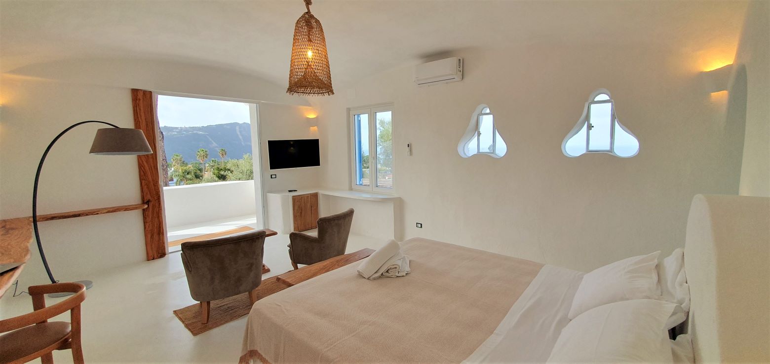 Ischia, Villa, mediterranea, mindfulness, vista, mare, terme, minibar, balcone, superior