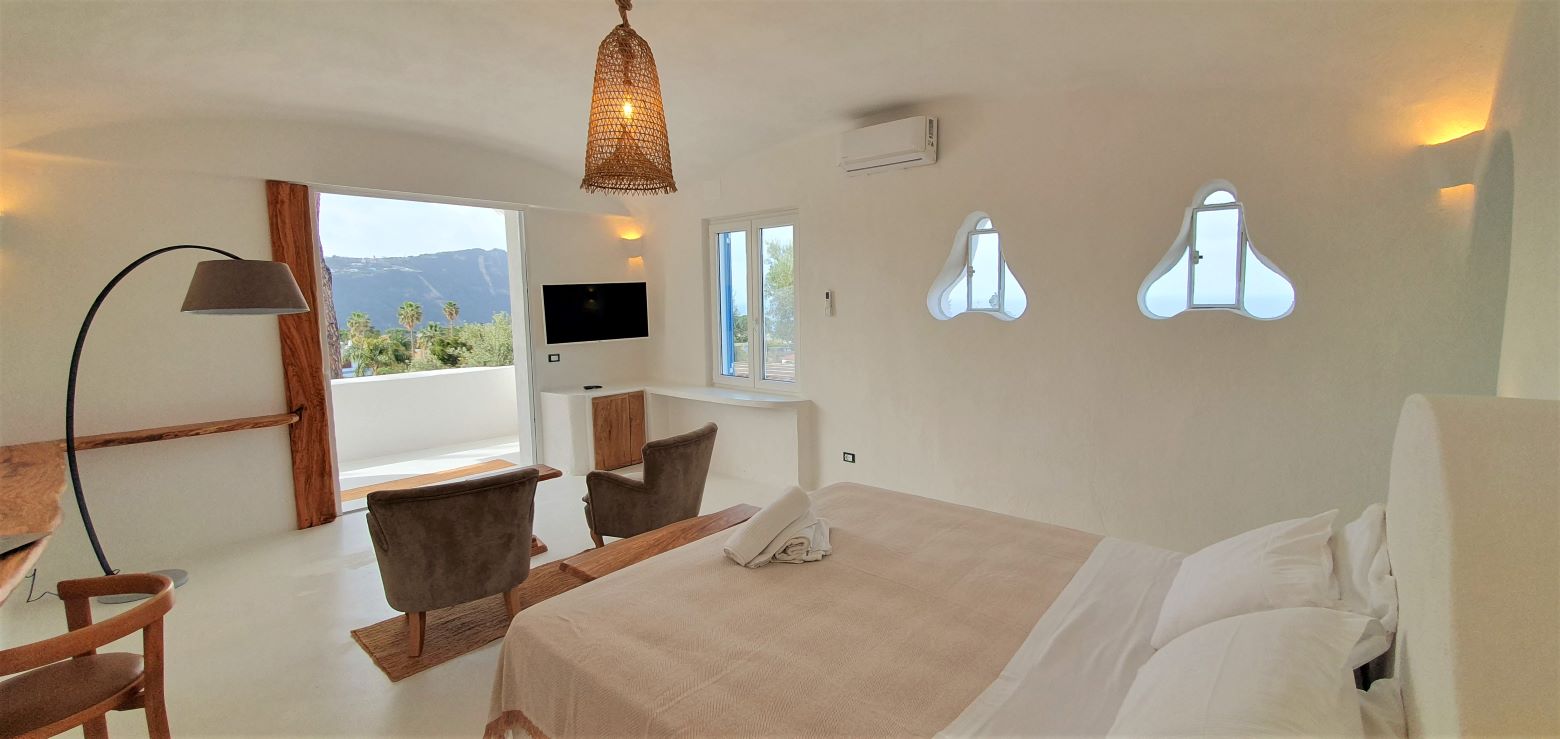 Junior, suite, balkon, meerblick, Ischia, Forio, mediterrane, 