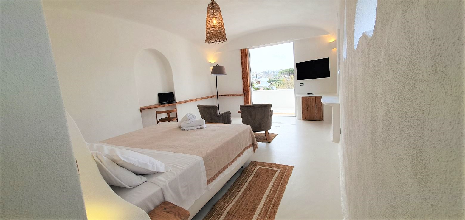 Ischia, Villa, seaview, balcony, thermal, bedroom, deluxe, balcony 