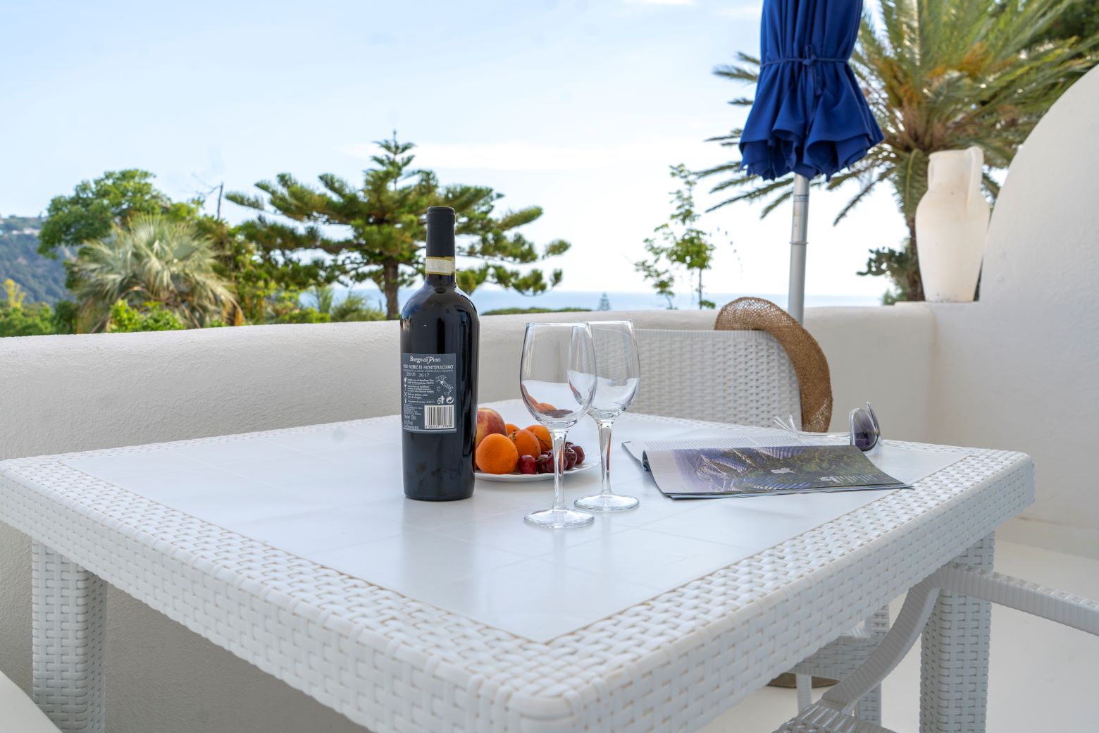 deluxe, Ischia, ravino, Villa, garten, meerblick