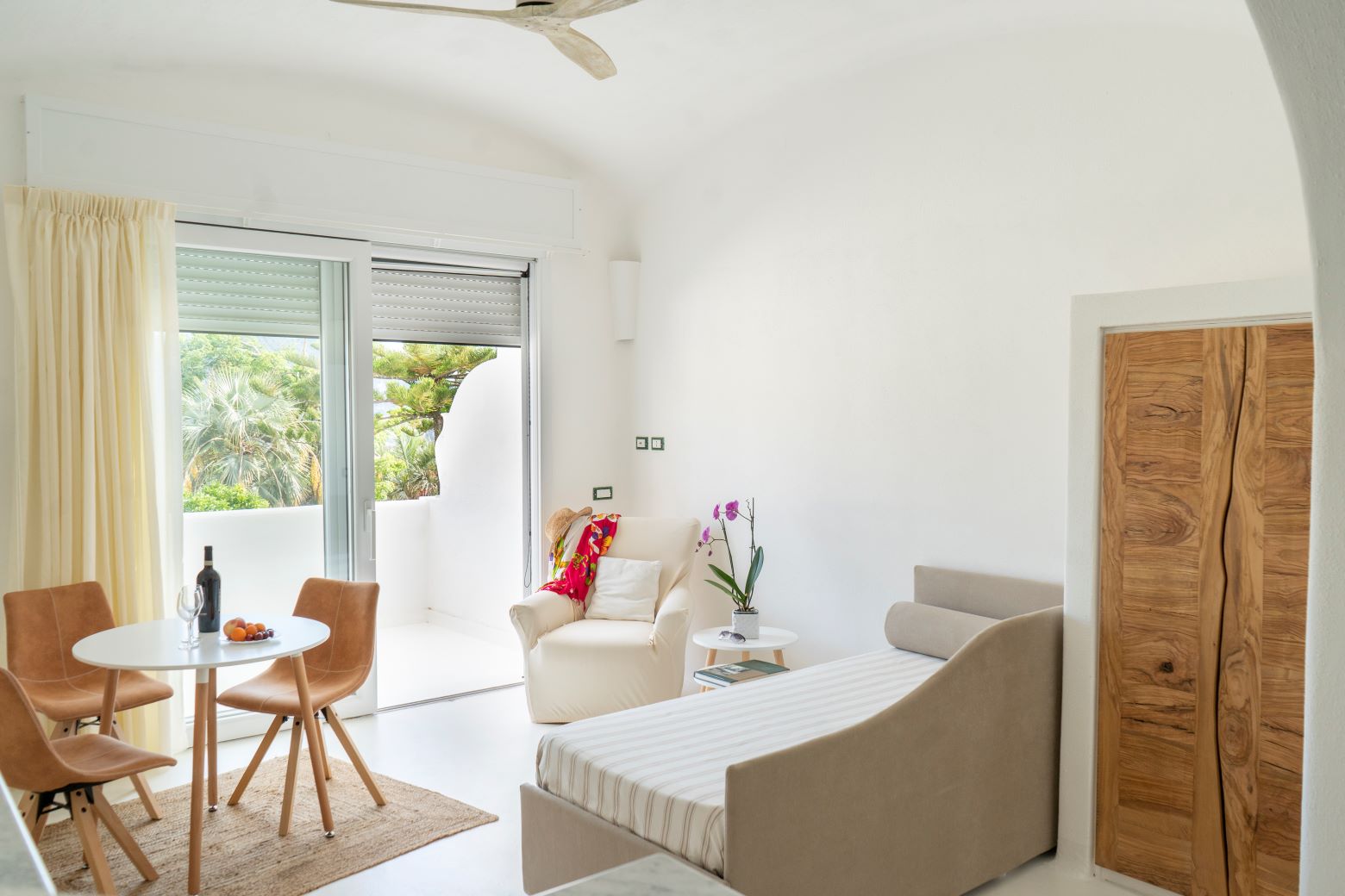 Ischia, forio, Villa, obere, etage, meerblick, balkon, essbereich