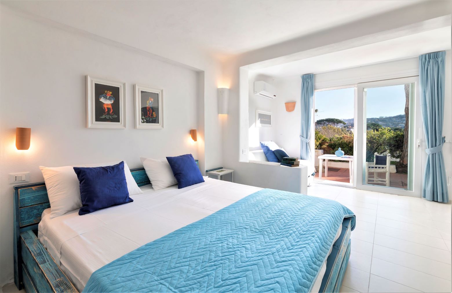 Ischia, Villa, ravino, superior, kaktusgarten, terrasse